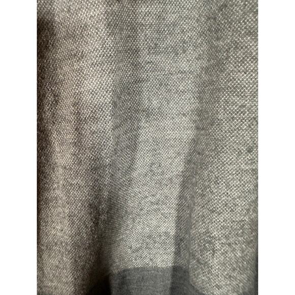 Calvin Klein Gray Long Sleeve V-Neck Merino Wool Blend Sweater Women Sz L - Picture 5 of 7